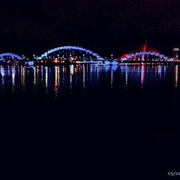Danang Dragon bridge on May